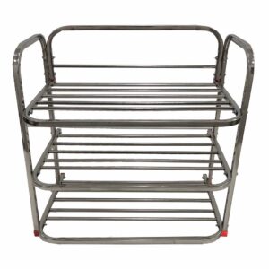 Picture of stainless Steel Shoe Rack 4 Shelves from UrbanBageecha.com